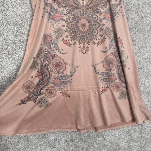 Blu Pepper Floral Paisley Tunic Tank Dress Large - Picture 3 of 9
